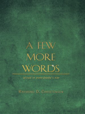 cover image of A Few More Words